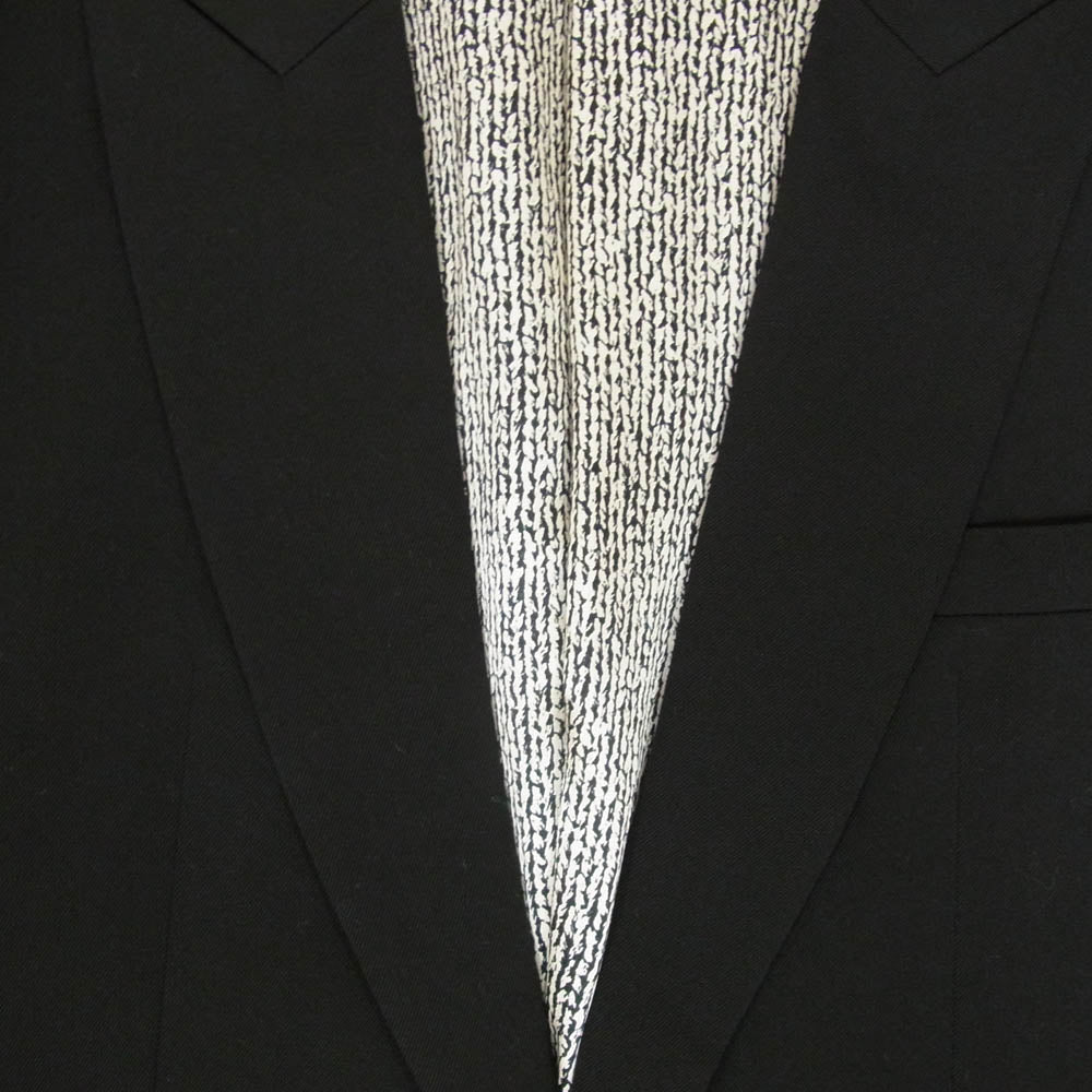 NUMBER(N)INE ナンバーナイン 07AW F7CLASSIC-J007 宮下本人期 Love God Murder期 アーカイブ 裏地シルク クークスタグ ピークドラペル 1B テーラードジャケット ブラック系 2【中古】