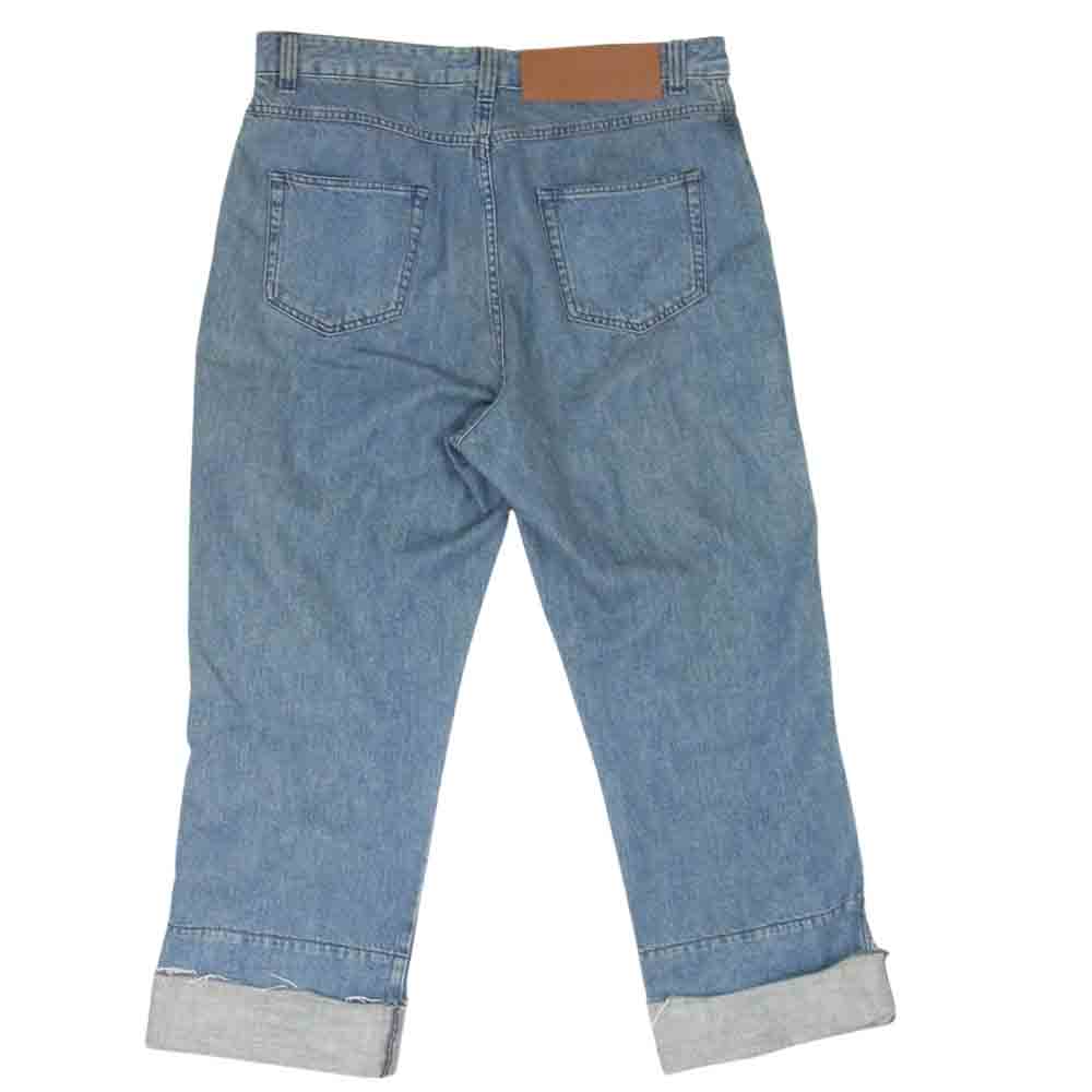 LOEWE ロエベ 18AW 17176252108 CUT OFF FISHERMAN JEANS BLUE カットオフ フィッシャーマン デニムパンツ ジーンズ インディゴブルー系 52【中古】