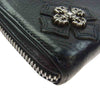 CHROME HEARTS クロムハーツ（原本無） REC F ZIP #2 FLG レック フィリグリークロス レザーラウンドジップロングウォレット 長財布 ブラック系【中古】