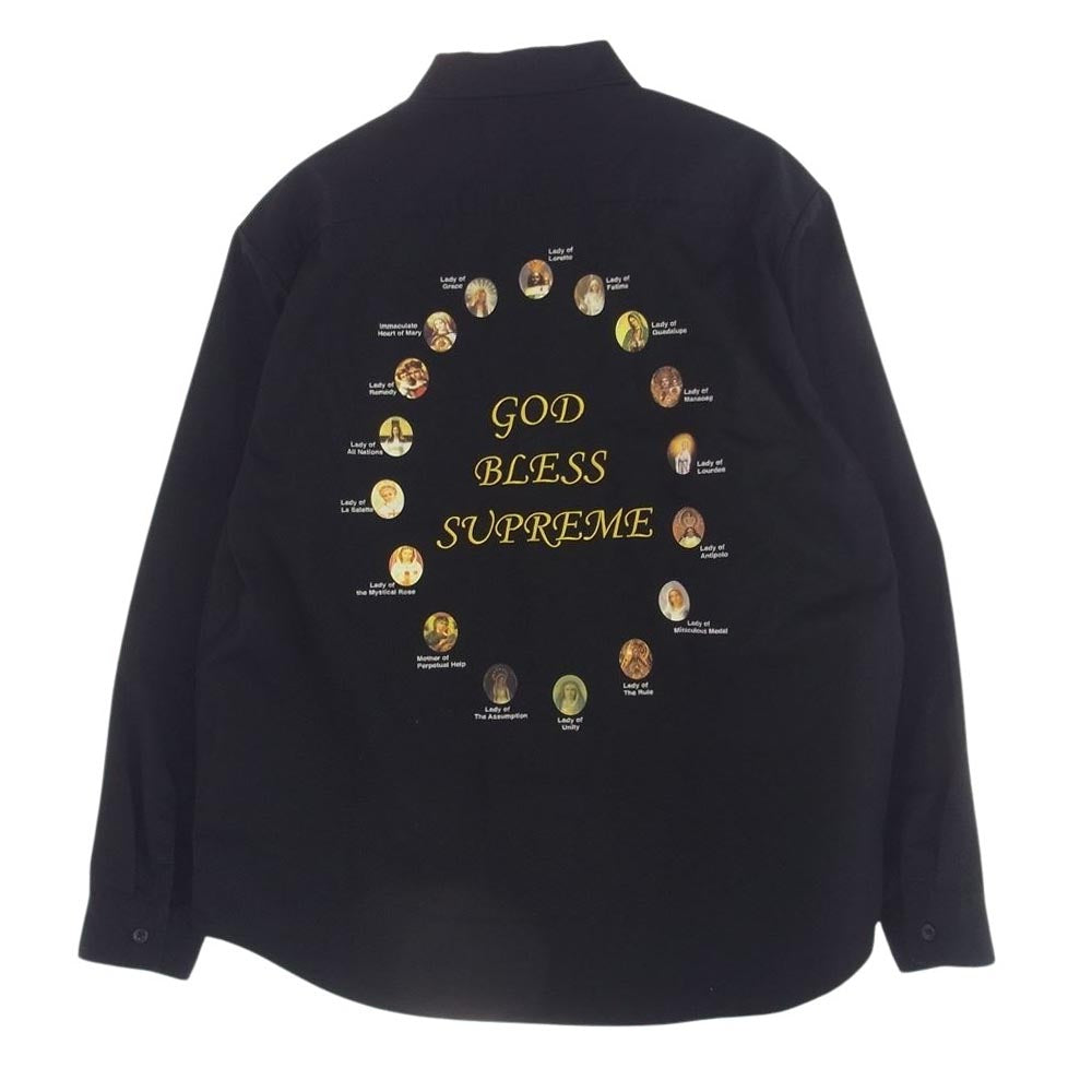 Supreme シュプリーム 24ss Our Lady Work Shirt アワーレディ ワーク 長袖 シャツ ブラック系 L【中古】