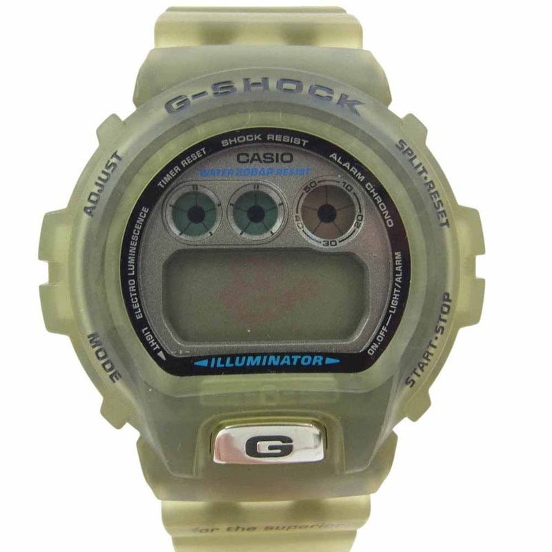 G-SHOCK ジーショック DW-6900WF 不動品 98年 フランスW杯 FIFAワールドカップ デジタル 腕時計 ウォッチ カーキ系【中古】