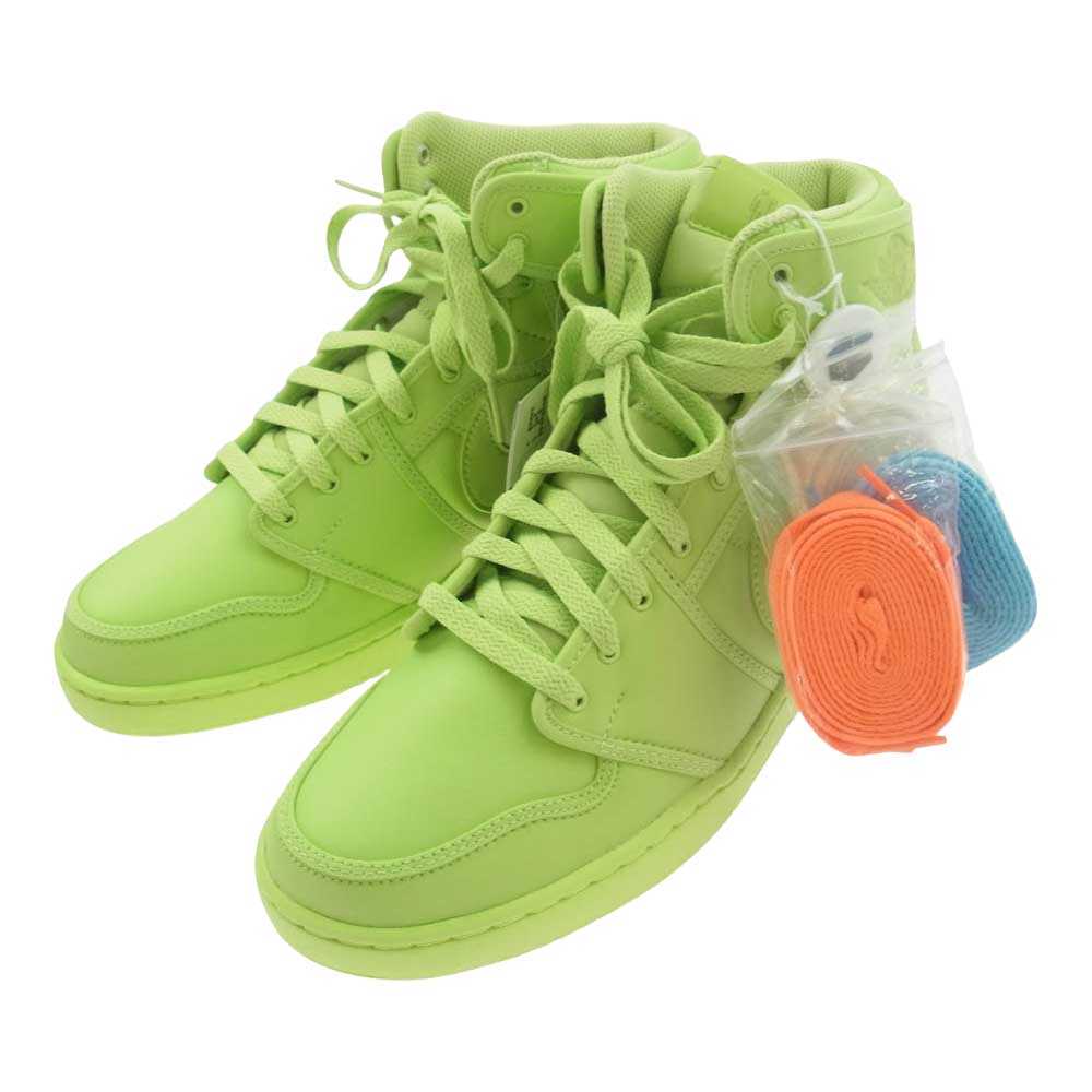 NIKE ナイキ DN2857-330 × Billie Eilish ビリー・アイリッシュ Women's Air Jordan 1 High KO Volt ウィメンズ エアジョーダン1 ハイ KO ボルト スニーカー ライトグリーン系 28.5cm【極上美品】【中古】