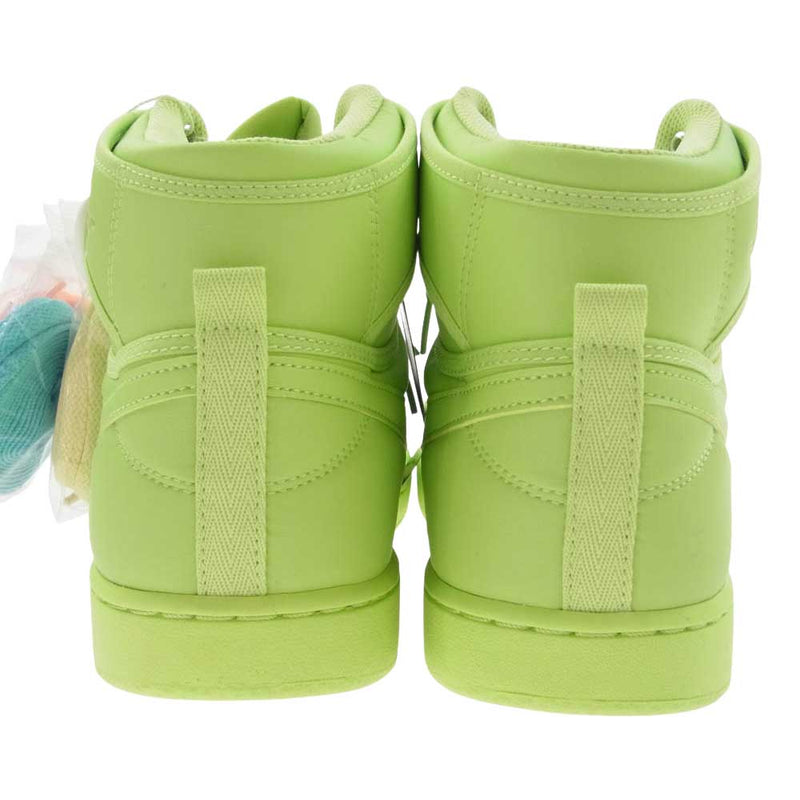 NIKE ナイキ DN2857-330 × Billie Eilish ビリー・アイリッシュ Women's Air Jordan 1 High KO Volt ウィメンズ エアジョーダン1 ハイ KO ボルト スニーカー ライトグリーン系 28.5cm【極上美品】【中古】