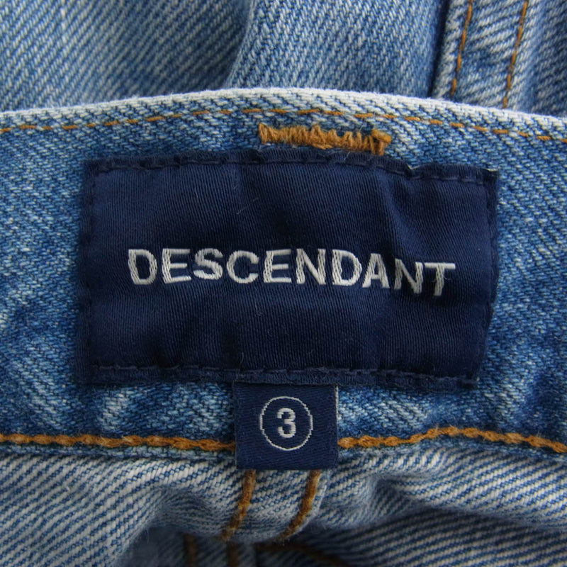 DESCENDANT ディセンダント 1993 straight jeans ストレート デニム パンツ インディゴブルー系 3【中古】