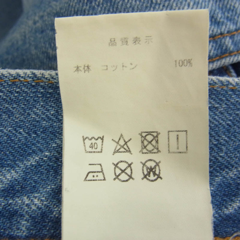 DESCENDANT ディセンダント 1993 straight jeans ストレート デニム パンツ インディゴブルー系 3【中古】