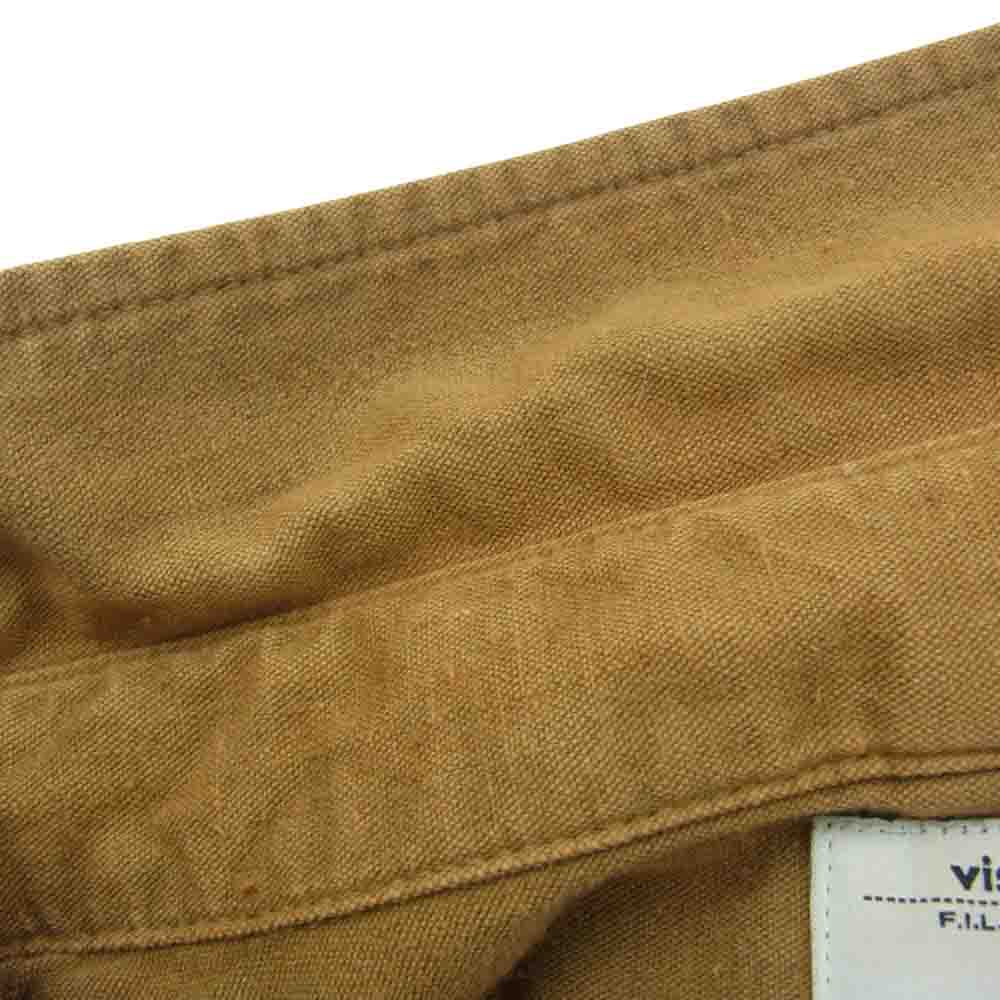 VISVIM ビズビム 116205011015 後染めコットン ヘンプ 長袖 シャツ ブラウン系 2【中古】