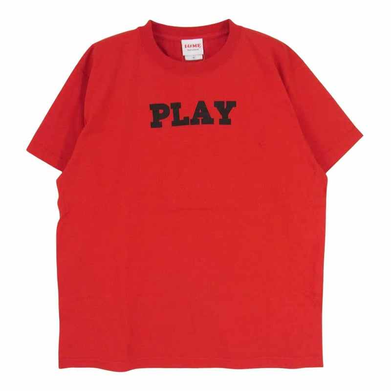 アイアンドミー PLAY SEX プリント ショートスリーブ クルーネック 半袖 Tシャツ レッド系 M【中古】