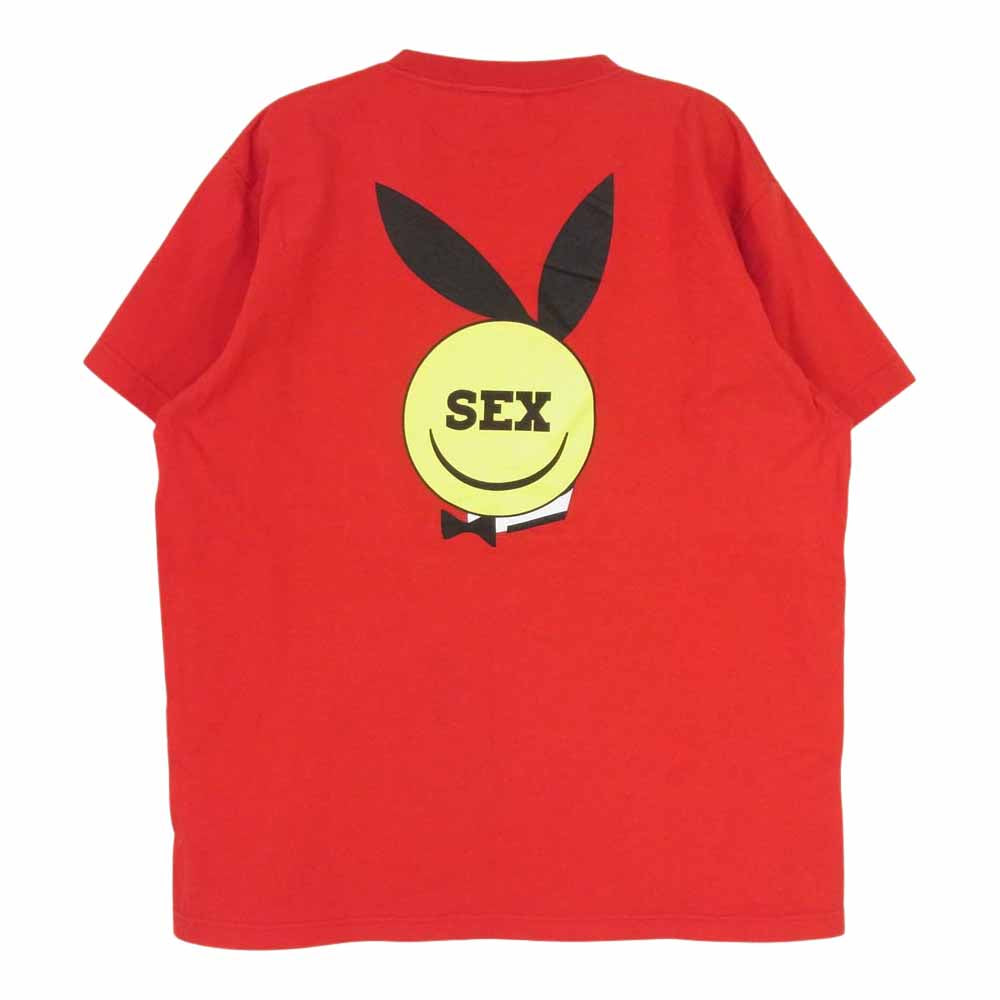 アイアンドミー PLAY SEX プリント ショートスリーブ クルーネック 半袖 Tシャツ レッド系 M【中古】