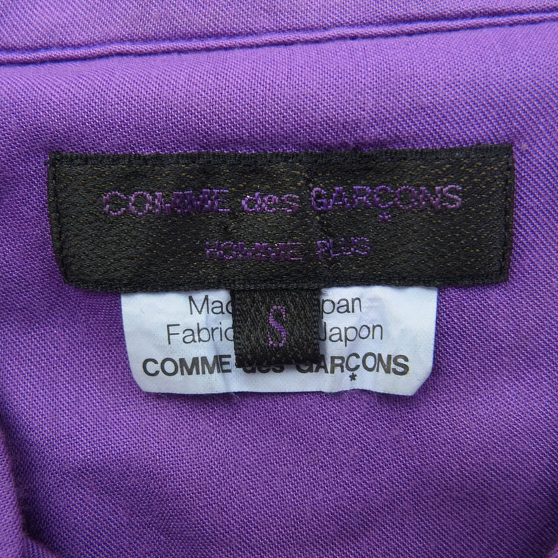 COMME des GARCONS HOMME PLUS コムデギャルソンオムプリュス AD2006 PS-B044 半袖 シャツ パープル パープル系 S【中古】