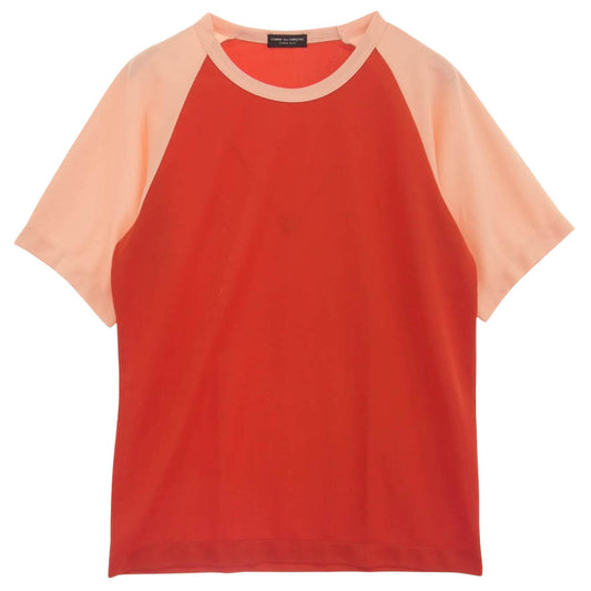 COMME des GARCONS HOMME PLUS コムデギャルソンオムプリュス AD1995 PT-100290 90s ヴィンテージ アーカイブ 切り替え ラグラン ジャージ 半袖 Tシャツ レッド系【中古】