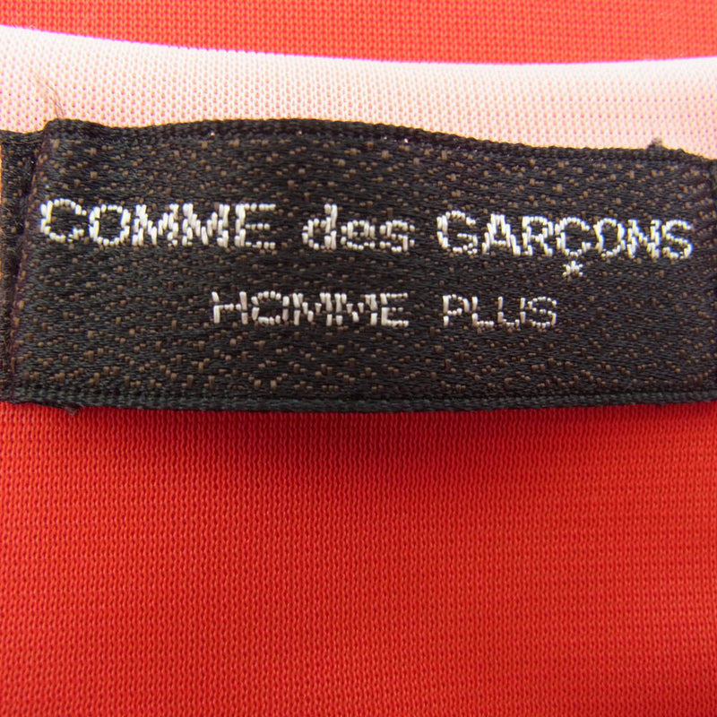 COMME des GARCONS HOMME PLUS コムデギャルソンオムプリュス AD1995 PT-100290 90s ヴィンテージ アーカイブ 切り替え ラグラン ジャージ 半袖 Tシャツ レッド系【中古】