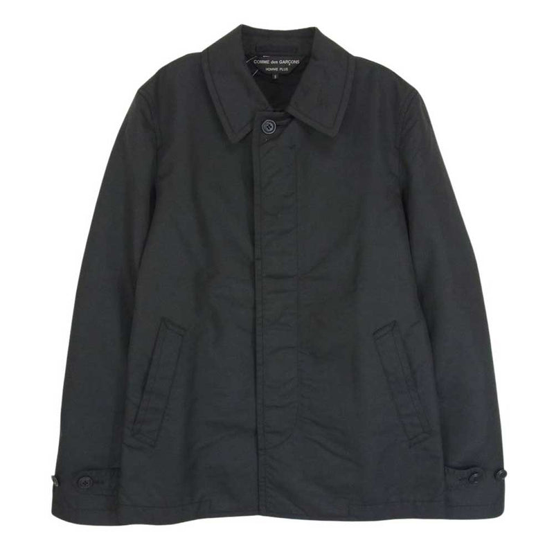 COMME des GARCONS HOMME PLUS コムデギャルソンオムプリュス 11SS PG-C003 Skull of Life期 スカルオブライフ期 半スカル切替 ナイロンジャケット ハーフコート ブラック系 S【中古】