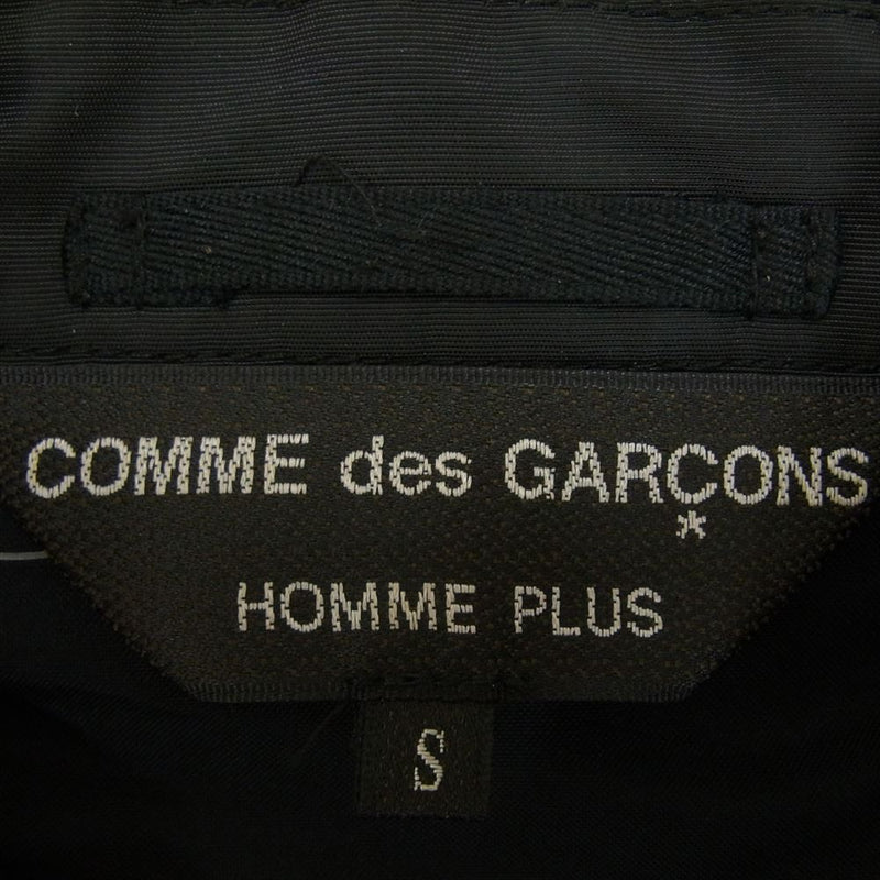 COMME des GARCONS HOMME PLUS コムデギャルソンオムプリュス 11SS PG-C003 Skull of Life期 スカルオブライフ期 半スカル切替 ナイロンジャケット ハーフコート ブラック系 S【中古】