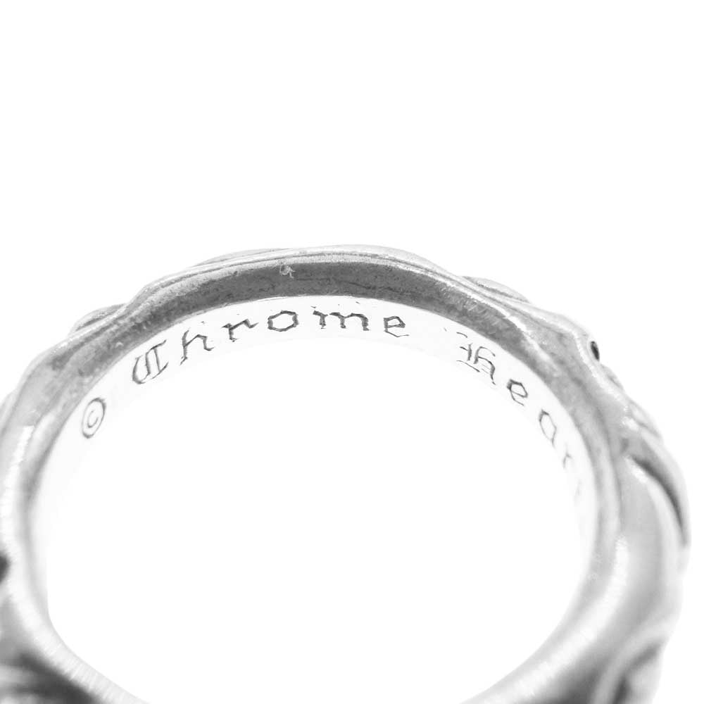 CHROME HEARTS クロムハーツ（原本無） SCRL BAND スクロール バンド リング シルバー系 約18号【中古】