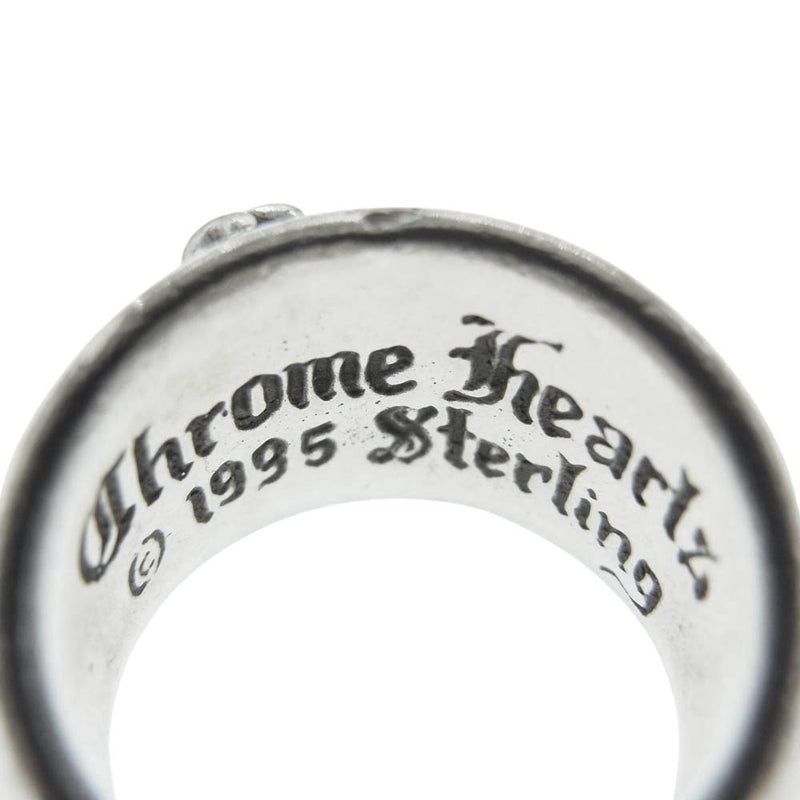 CHROME HEARTS クロムハーツ（原本無） HEART IN BAND ハートインバンド リング 約10号【中古】