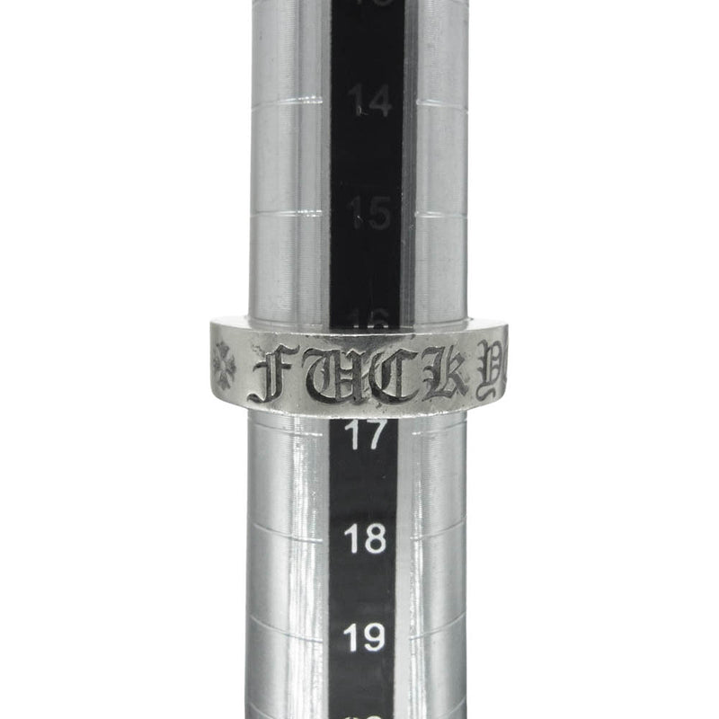 CHROME HEARTS クロムハーツ（原本無） 6mm SPACER FUCKYOU 6mm スペーサー リング ファックユー シルバー系 約16.5号【中古】