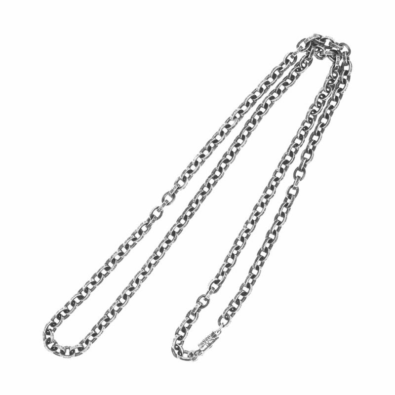 CHROME HEARTS クロムハーツ（原本無） 24inch PAPER CHAIN 24インチ ペーパーチェーン シルバーネックレス シルバー系【中古】