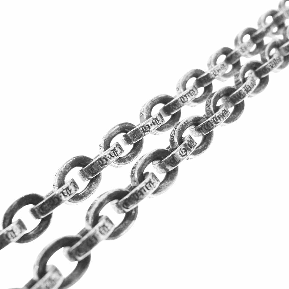 CHROME HEARTS クロムハーツ（原本無） 24inch PAPER CHAIN 24インチ ペーパーチェーン シルバーネックレス シルバー系【中古】