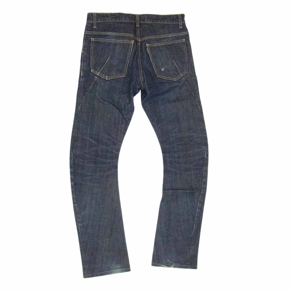 ATTACHMENT アタッチメント AP21-242 ワン ウォッシュ インディゴ スリム バナナ デニム パンツ インディゴブルー系 1【中古】