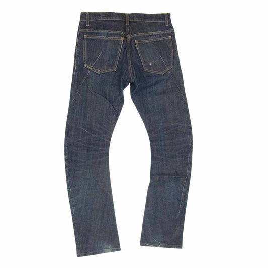 ATTACHMENT アタッチメント AP21-242 ワン ウォッシュ インディゴ スリム バナナ デニム パンツ インディゴブルー系 1【中古】