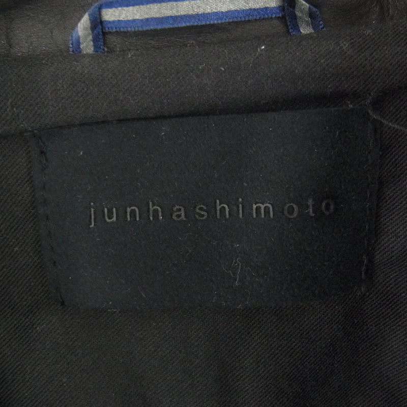 junhashimoto ジュンハシモト 17SS 1021610008 DOUBLE INNER RIDERS ダブル インナー ライダース ジャケット レザー ジャケット ブラック系 2【中古】