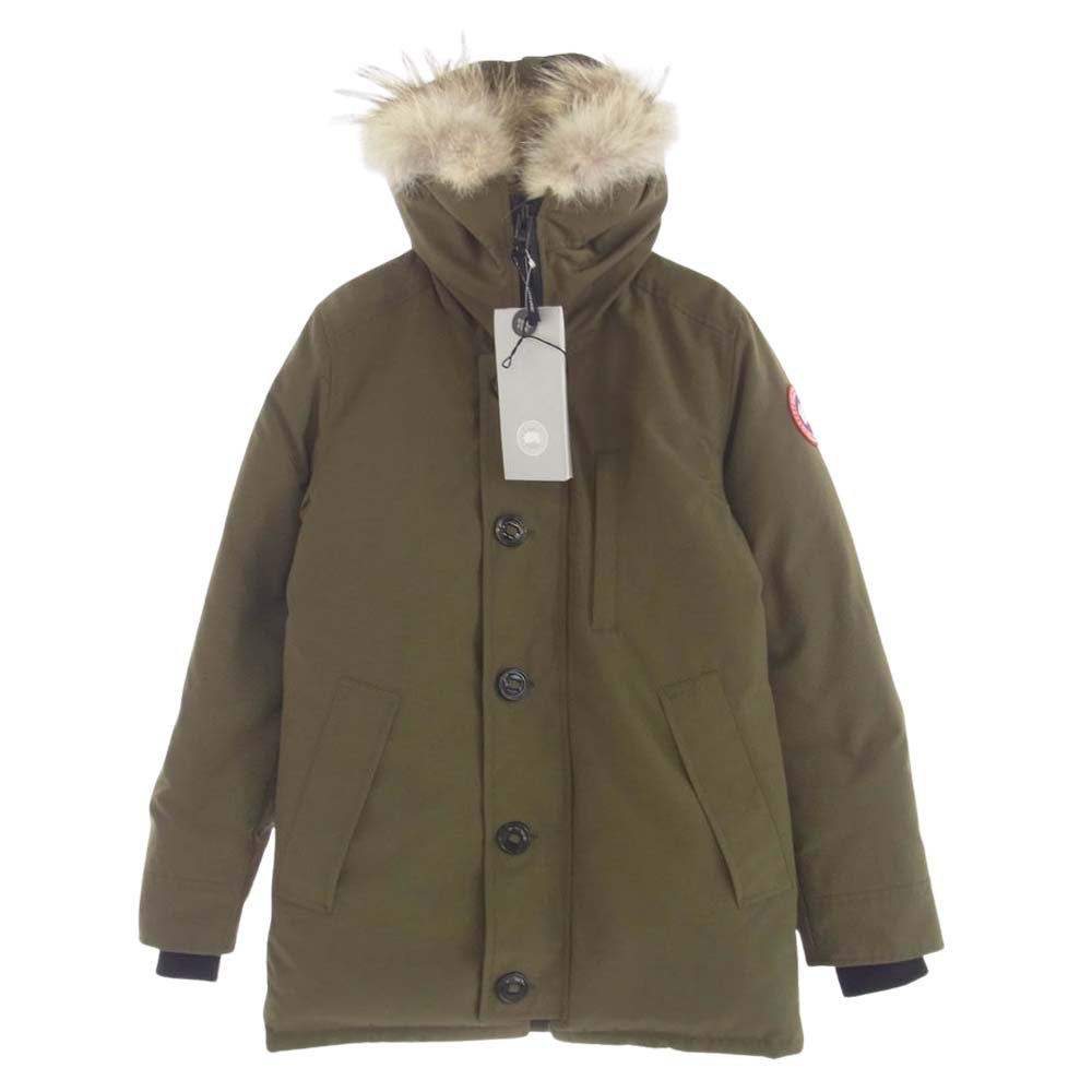 CANADA GOOSE カナダグース 3438JM 国内正規品 サザビーリーグタグ JASPER PARKA ジャスパー パーカー ダウン ジャケット カーキ系 XS【美品】【中古】