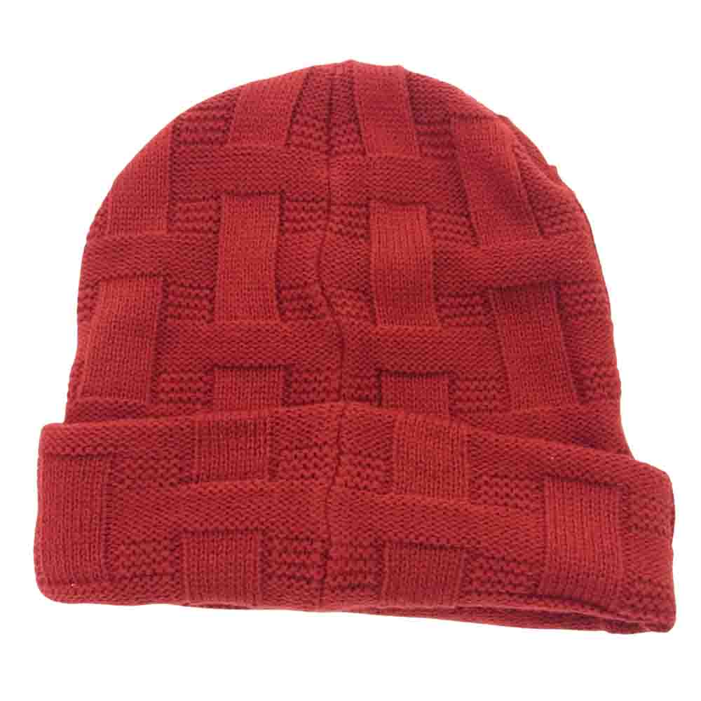 Supreme シュプリーム 19AW Basket Weave Beanie バスケット ウィーブ ビーニー ニットキャップ レッド系【中古】