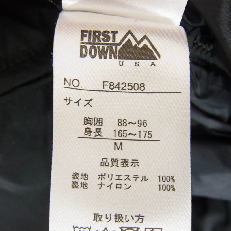 FIRST DOWN ファーストダウン F842508 マウンテン パーカー ナイロン ジャケット ブラック系 M【中古】