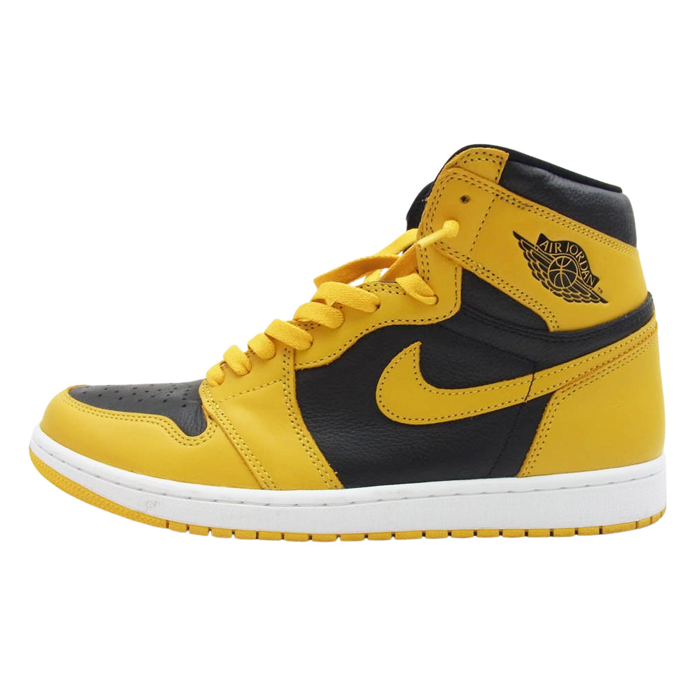 NIKE ナイキ 555088-701 Air Jordan 1 High OG  Pollen エアジョーダン1 ハイ OG パラン ハイカット スニーカー ブラック系 イエロー系 29.5cm【中古】