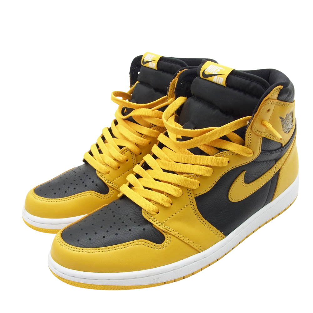 NIKE ナイキ 555088-701 Air Jordan 1 High OG  Pollen エアジョーダン1 ハイ OG パラン ハイカット スニーカー ブラック系 イエロー系 29.5cm【中古】