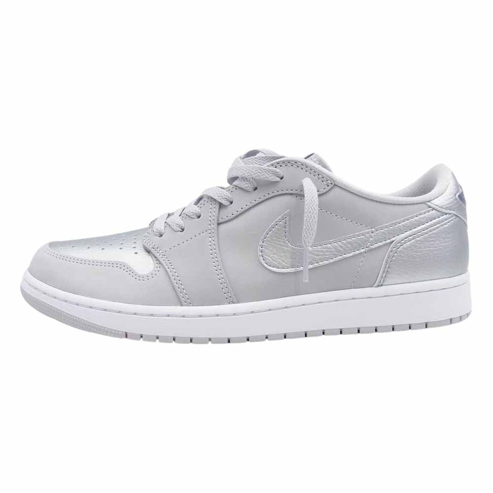 NIKE ナイキ CZ0790-002 Air Jordan 1 Retro Low OG Silver no Briefcase エアジョーダン1 レトロ ロー OG シルバー ブリーフケースなし スニーカー シルバー系 29.5cm【極上美品】【中古】