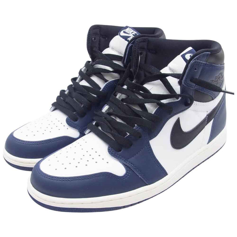 NIKE ナイキ DZ5485-401 Air Jordan 1 Retro High OG Midnight Navy エアジョーダン1 レトロ ハイ OG ミッドナイトネイビー スニーカー ホワイト系 ネイビー系 29.5cm【美品】【中古】