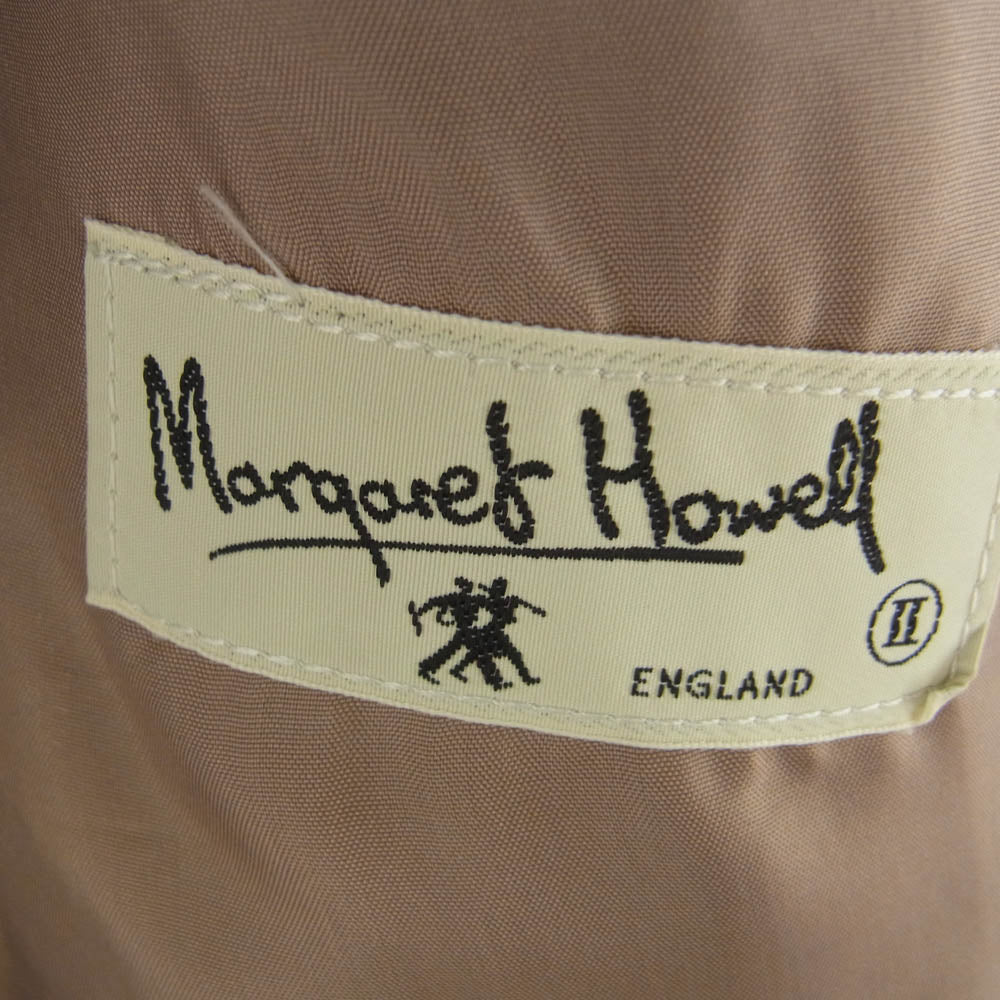 MARGARET HOWELL マーガレットハウエル ウール ガウン ロング コート ブラウン系【中古】