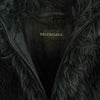 BALENCIAGA バレンシアガ 22AW 681818 ZIP UP FAKEFUR JACKET ジップアップ フェイクファー ジャケット ブラック系 44【中古】
