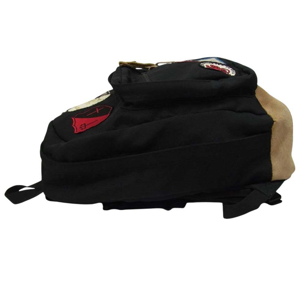 Softmachine ソフトマシーン MEDALS BACKPACK バック パック リュック ワッペン デザイン ブラック系【中古】