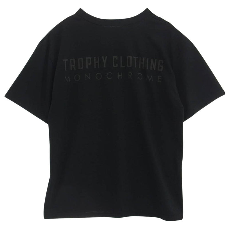 トロフィークロージング MONOCHROME RD POCKET TEE バックプリント ポケット Tシャツ ブラック系 M【中古】