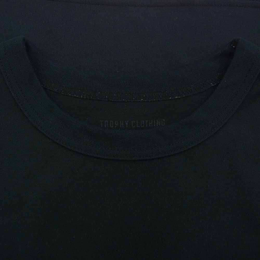 トロフィークロージング MONOCHROME RD POCKET TEE バックプリント ポケット Tシャツ ブラック系 M【中古】