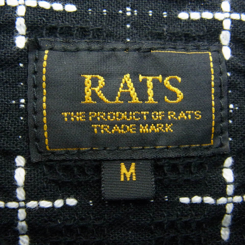 RATS ラッツ 22'RS-0905 KANOKO CROSS SHIRT レギュラーカラー 長袖 シャツ ブラック系 M【中古】