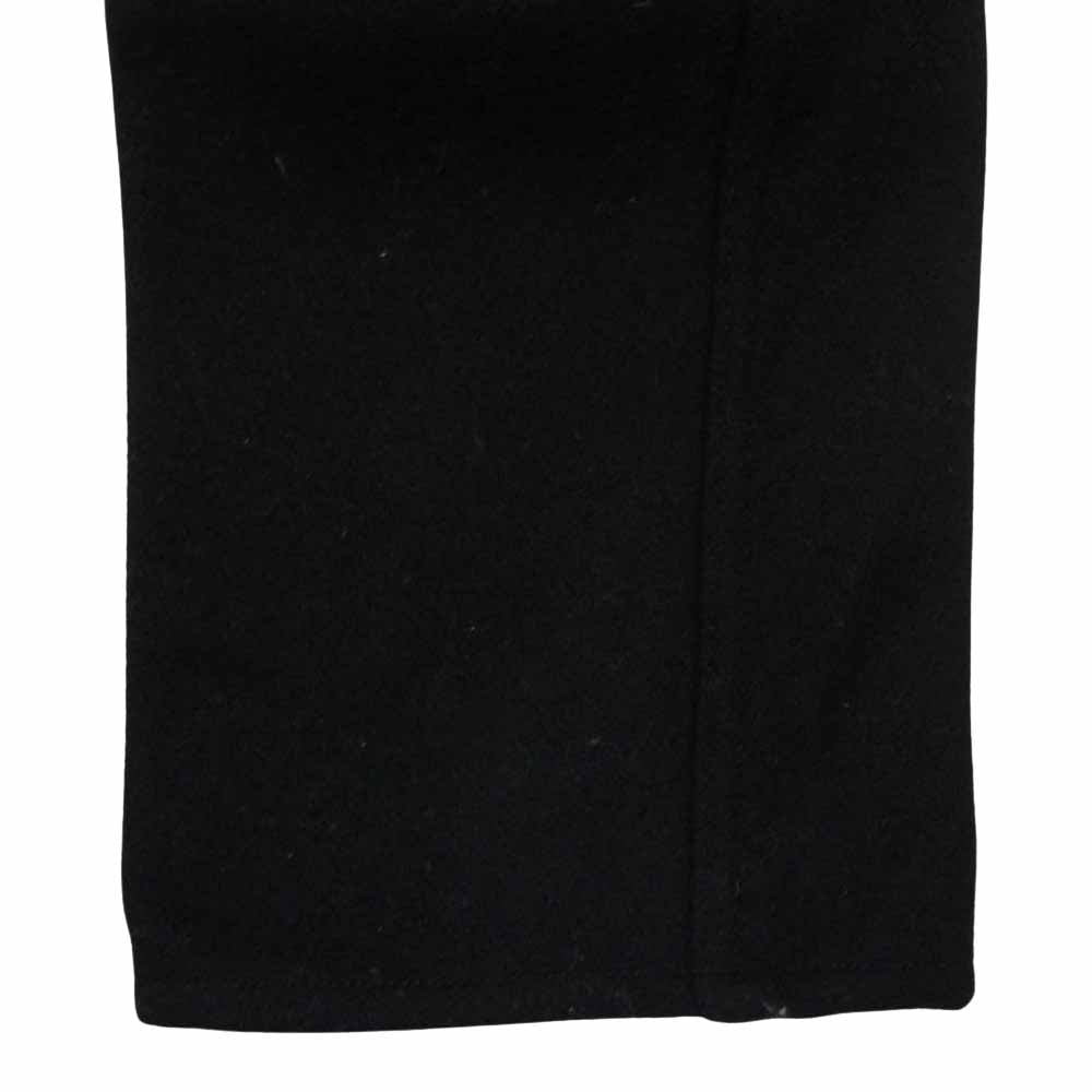 COMME des GARCONS コムデギャルソン W23135 SHIRT シャツ フェイクレザー切替 パッチ ウール パンツ ブラック系 S【中古】