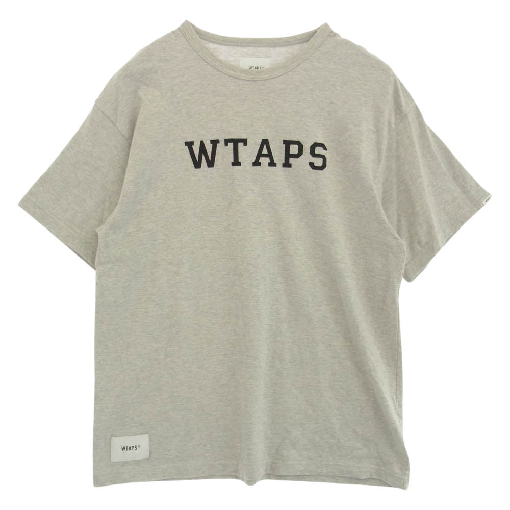 WTAPS ダブルタップス 241ATDT-CSM21 ACADEMY SS COTTON.COLLEGE アカデミーコットンカレッジ Tシャツ 半袖 グレー系 02【中古】