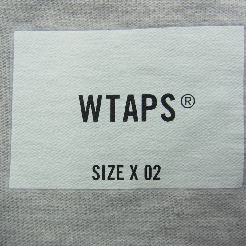 WTAPS ダブルタップス 241ATDT-CSM21 ACADEMY SS COTTON.COLLEGE アカデミーコットンカレッジ Tシャツ 半袖 グレー系 02【中古】