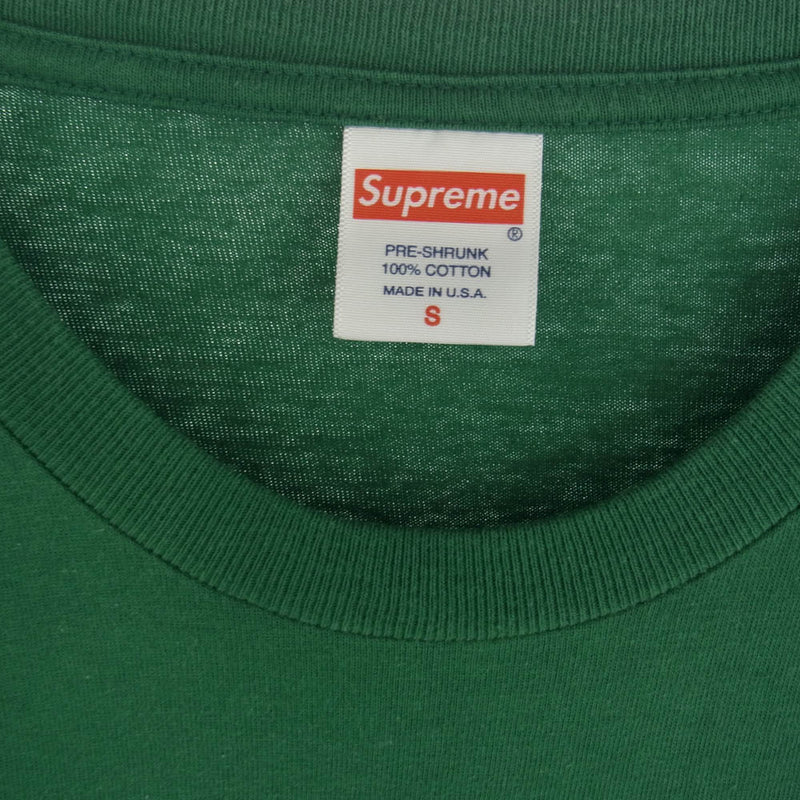 Supreme シュプリーム 20AW Box Logo L S Tee ボックス ロゴ 長袖 カットソー Tシャツ 半袖 グリーン系 S【中古】