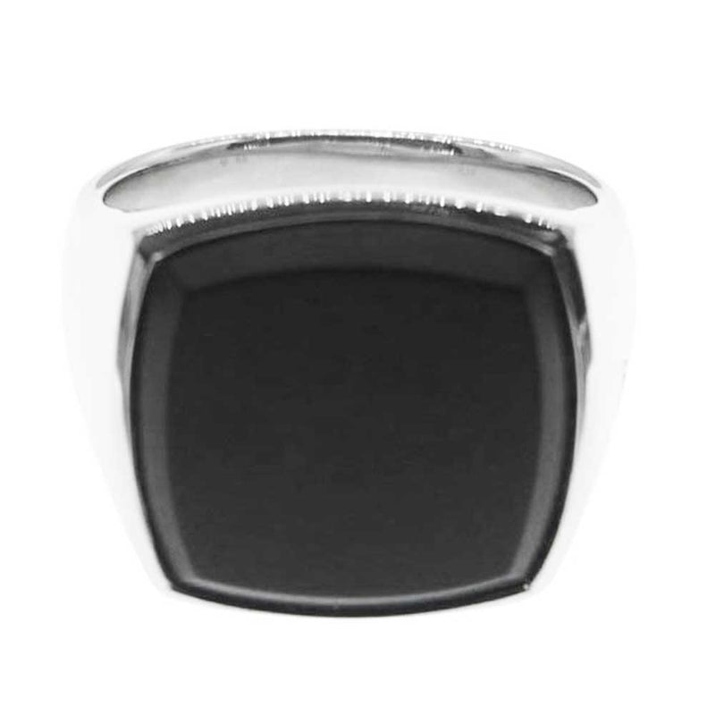 TOM WOOD トムウッド Cushion Black Onyx Ring クッション ブラック オニキス リング シルバー925 ブラック系 シルバー系 11.5号【中古】