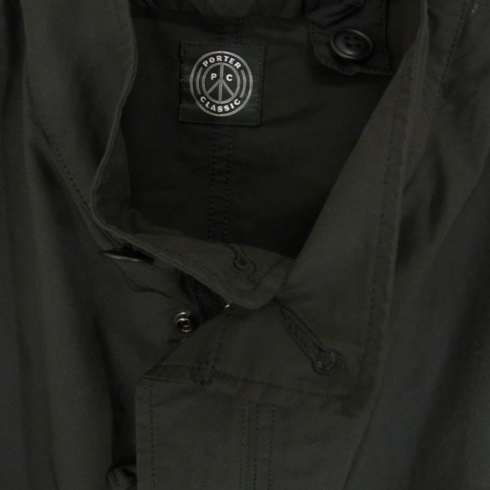 PORTER CLASSIC ポータークラシック PC-026-2444 WEATHER MILITARY COAT ウェザー ミリタリー コート ブラック系 3【美品】【中古】