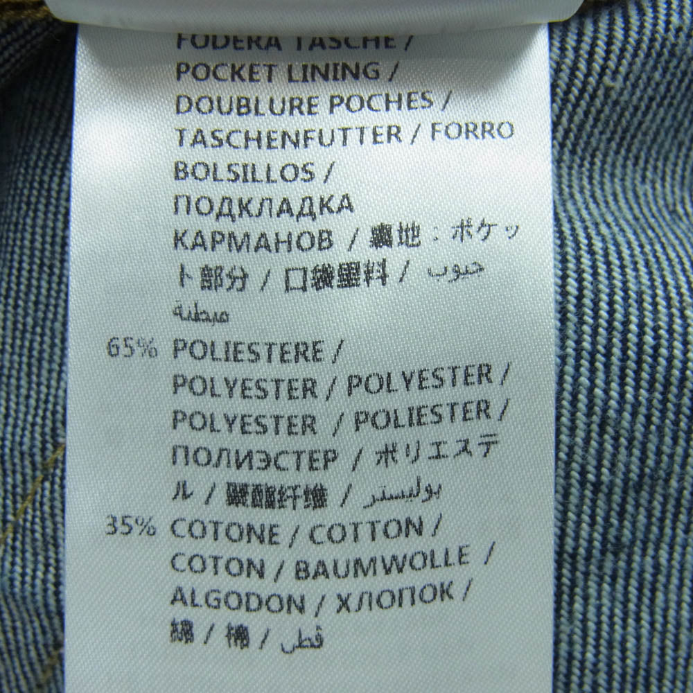 Alexander McQueen アレキサンダーマックイーン マルチジップ デニム パンツ インディゴブルー系 46【中古】