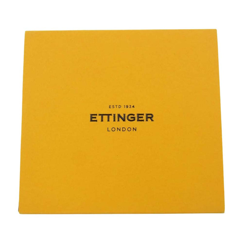 Ettinger エッティンガー ブライドルレザー 二つ折り財布 ウォレット ネイビー系【極上美品】【中古】