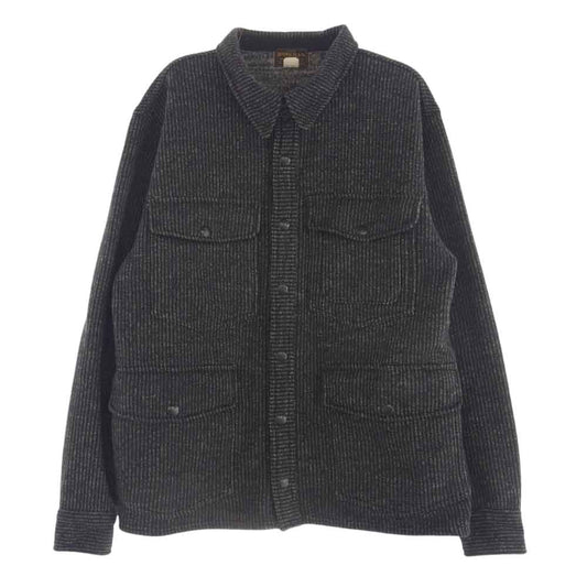RRL ダブルアールエル ビーチクロス ウール シャツ ジャケット ブラック系 L/G【中古】