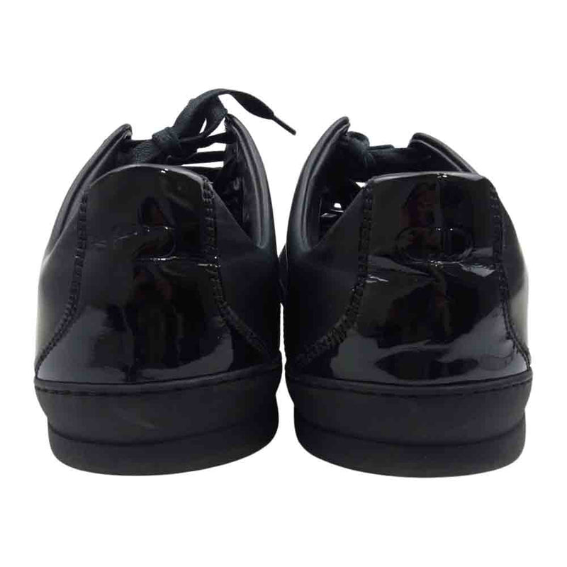 DIOR HOMME ディオールオム 3SN002 パテント & レザー スニーカー ブラック系 41.5【中古】