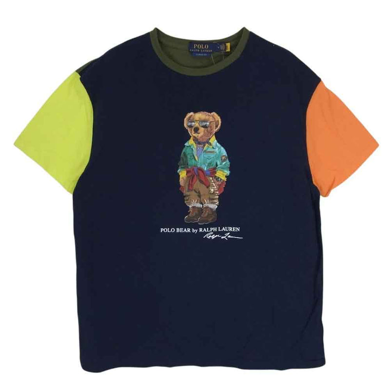 POLO RALPH LAUREN ポロ・ラルフローレン ポロベア カラー ブロック 半袖 Ｔシャツ マルチカラー系 M【中古】