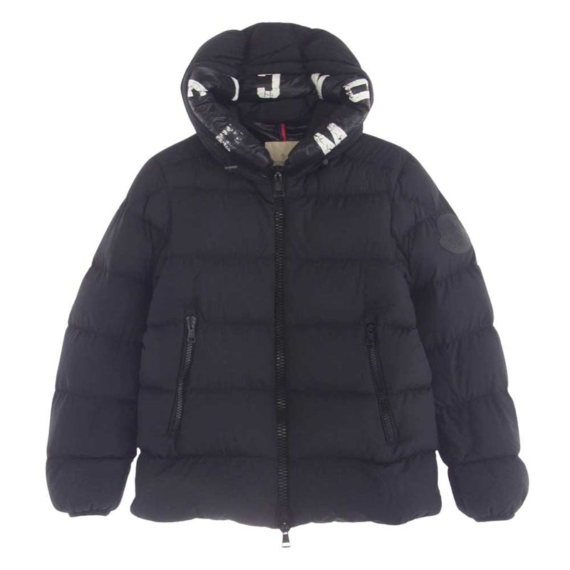 MONCLER モンクレール 19AW E20914131585 DUBOIS デュボア フード ロゴ ダウン ジャケット ブラック系 1【中古】